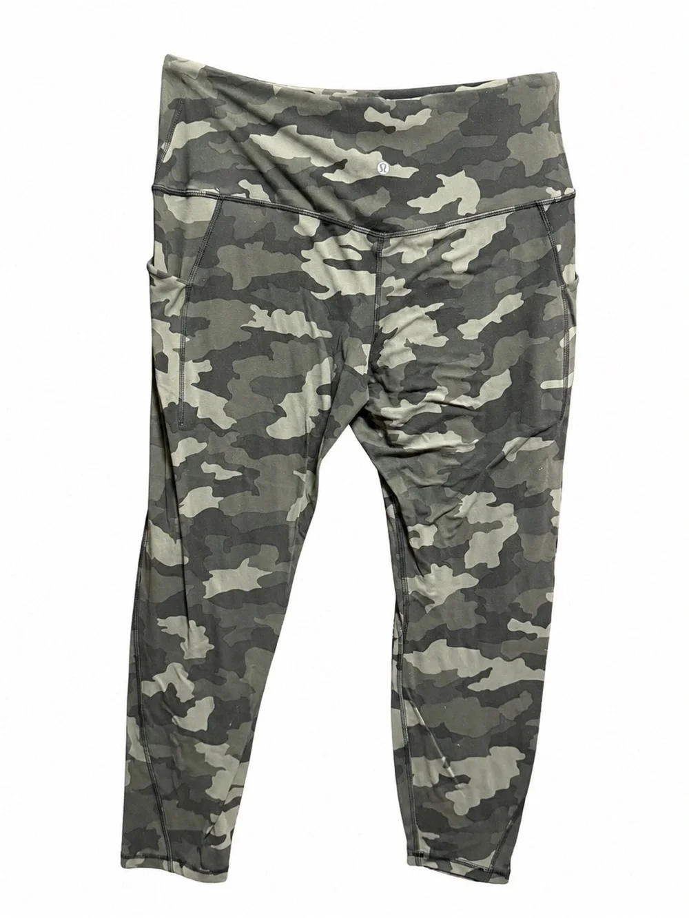 Lululemon Invigorate High Rise Camo Leggings Size 18 Side Pocket